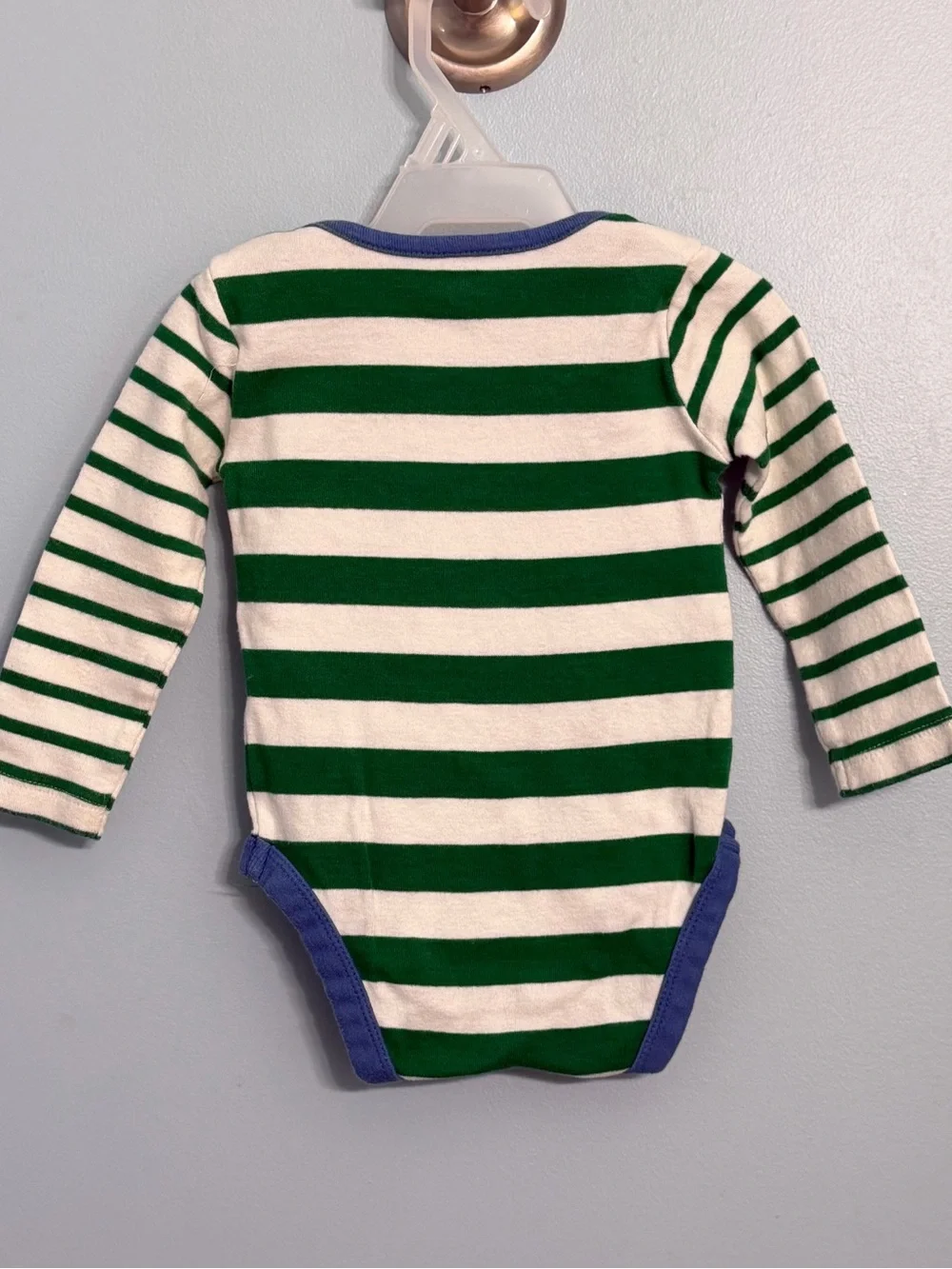 Baby Boden 6-9 Mo 3-Pack Striped Long Sleeve Bodysuits